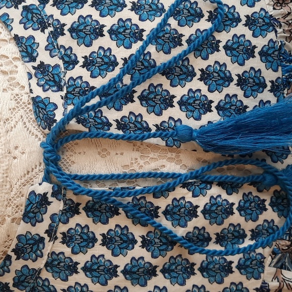 Knox Rose Blue and White Floral Dress Size XXL - Picture 3 of 7